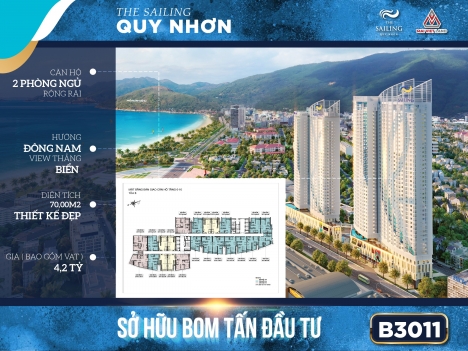 Độc quyền căn hộ view  biển đẹp nhất dự án Sailing Quy Nhơn