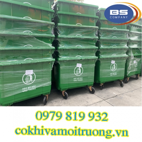 Xe Thu Gom Rác Lớn 1000 Lít