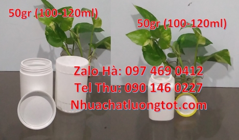 hũ nhựa 250 gram garanti, hũ 50 g đựng mẫu thử Hũ 50gram đựng phân bón, hũ 50gra đựng thuốc thú y, h