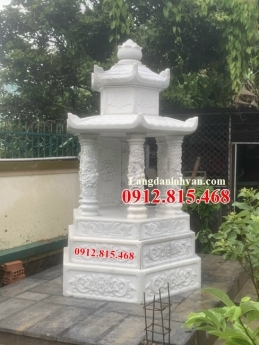 Mẫu mộ hình tháp đá đẹp xây để hài cốt tại Bình Dương – Tháp để tro cốt