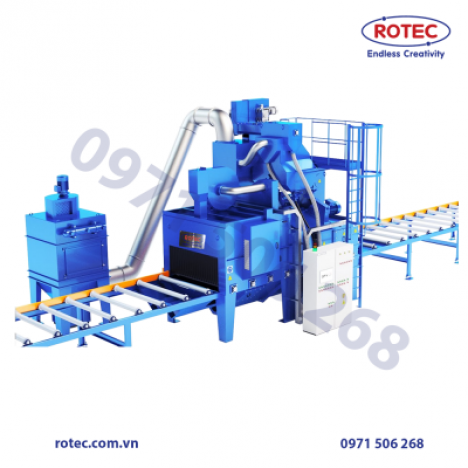 Ngỡ ngàng với lợi ích không ngờ của máy phun bi băng tải con lăn