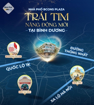 Nhà phố Bcons Plaza ngay khu kề cận TP Thủ Đức