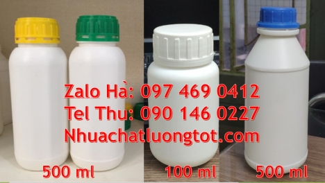 Chai nhựa đựng thuốc thú y, chai nhựa đựng thuốc thủy sản chai nhựa đựng nông dược chai nhựa nắp g