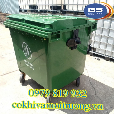 Xe Thu Gom Rác Lớn 1000 Lít
