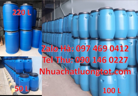 Thùng phuy 220 lít nắp mở đựng bột ngô. Thùng Phuy 120 lít đai nhựa, Thùng Phuy 30 Lít, Thùng Phuy 5