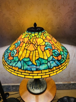Giao lưu e đèn bàn ngủ tiffany họa tiết hoa dơn