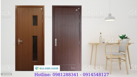 Mẫu cửa nhựa giả gỗ composite được ưa chuộng nhất hiện nay