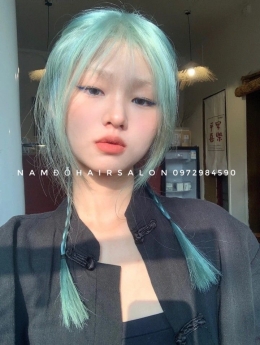 Địa Chỉ,Nhuộm Màu Xanh Ngọc Uy Tín Giá Rẻ Hoài Đức - Nam Đỗ Hair Salon