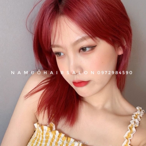 Địa Chỉ, Nhuộm Màu Tóc Đỏ Hồng Uy Tín Giá Rẻ Hoài Đức - Nam Đỗ Hair Salon