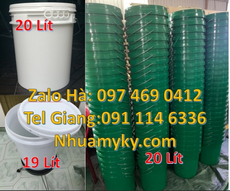 xô nhựa 5l quai sắt, thùng nhựa 3.8 lít, Xô nhựa giá rẻ, thùng nhựa, vỏ thùng đựng sơn nước Thùng nh