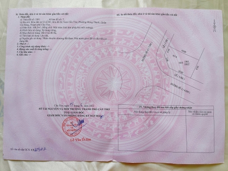 Bán nền góc 2 mặt tiền đường số 4 và đường số 2 khu Nam Long Cần Thơ