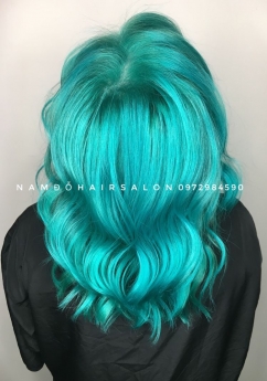 Địa Chỉ Nhuộm, Màu Tóc Xanh Ngọc Đẹp Giá Rẻ Hoài Đức- Nam Đỗ Hair Salon