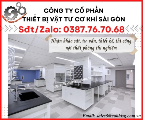 Thi công nội thất phòng thí nghiệm