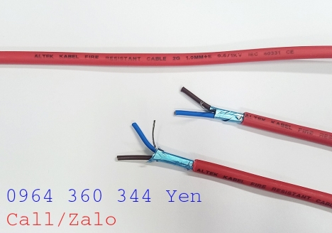 Cáp tín hiệu chống cháy, chống nhiễu 1Pair 18AWG Altek Kabel