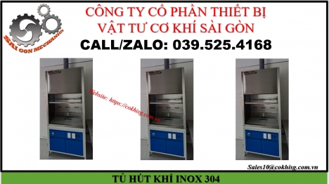 TỦ HÚT KHÍ INOX 304