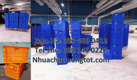 sóng nhựa công nghiệp Thùng nhựa 5 bánh xe, sóng nhựa hở 1T5, Bán giỏ nhựa 5 bánh xe, sóng nhựa bít