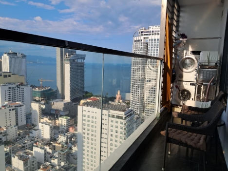 Cho thuê căn hộ 2 phòng ngủ đầy đủ nội thất tại Virgo Nha Trang, miễn phí hồ bơi và phòng gym