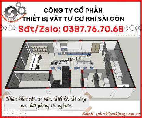 Thi công nội thất phòng thí nghiệm