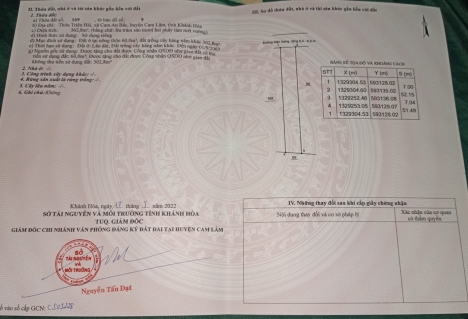 Đất Siêu Đẹp  - Vị Trí Đắc Địa Tại Tỉnh Khánh Hòa