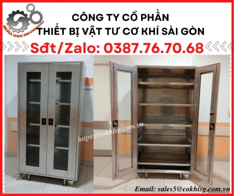 Tủ chứa vật tư bằng inox 304