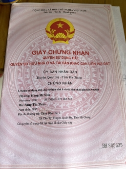 Bán đất hà giang - Bán mảnh 854m2, mặt tiền khoảng 33m xã cán tỷ, huyện quản bạ