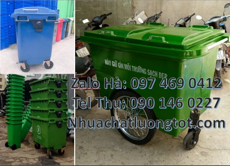Xe gom rác 660l, xe gom rác thải 1000l, Xe chở rác công nghiệp, nơi bán xe thu gom rác 660l 1000l, X