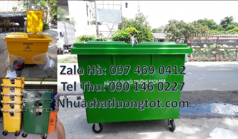 Xe gom rác 660l, xe gom rác thải 1000l, Xe chở rác công nghiệp, nơi bán xe thu gom rác 660l 1000l, X