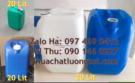 can 20l dày trắng, can 25l xanh Can nhựa 30 lít đựng phân bón, can 20l giá rẻ, can 25l trắng, can