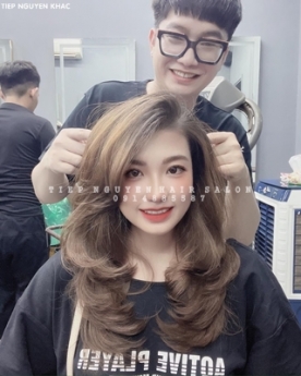 Nhuộm hidden cá tính, xoăn lơi mái bay, học nghề tóc - Tiệp Nguyễn Hair Salon