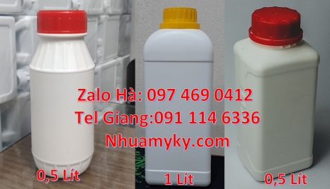 Chai nhựa 100 ml đựng hóa chất, chai 100 ml đựng dung môi, Chai nhựa 50 ml đựng hóa chất, chai 50 ml