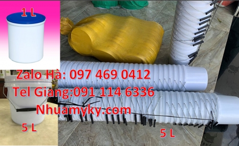 Giá bán Vỏ thùng 20 lít quai nhựa, Xô nhựa 20 lít, lon nhựa 1l đựng sơn, thùng nhựa 3.8l đựng