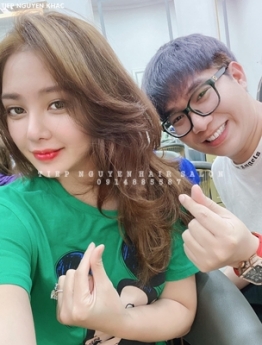 Tóc nhuộm hidden light cá tính tự nhiên cho nữ, học nghề tóc - Tiệp Nguyễn