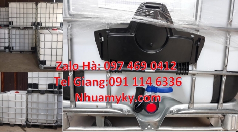 Bồn nhựa 1000 lít, bồn đựng hóa chất IBC, Tank 1000 lít, bồn ibc nhập khẩu, thùng ibc 1000l, bồn nhự