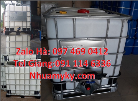 Bồn nhựa 1000 lít, bồn đựng hóa chất IBC, Tank 1000 lít, bồn ibc nhập khẩu, thùng ibc 1000l, bồn nhự