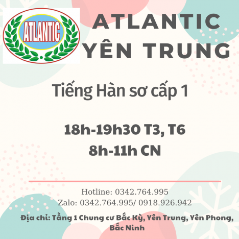 Atlantic Yên Trung tặng khóa học 0Đ khung giờ vàng