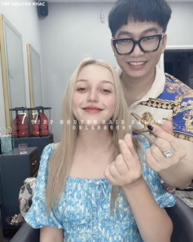 Tóc nhuộm hidden light style hàn quốc, học nghề tóc - Tiệp Nguyễn