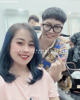 Tóc nhuộm hidden light style hàn quốc, học nghề tóc - Tiệp Nguyễn