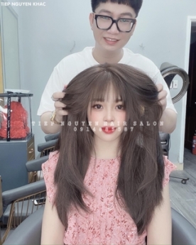 Nhuộm hidden tự nhiên cho nữ, học nghề tóc - Tiệp Nguyễn
