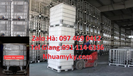 Bồn nhựa 1000 lít, bồn đựng hóa chất IBC, Tank 1000 lít, bồn ibc nhập khẩu, thùng ibc 1000l, bồn nhự