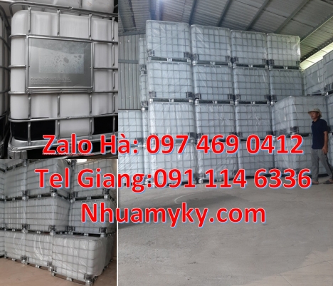 Bồn nhựa 1000 lít, bồn đựng hóa chất IBC, Tank 1000 lít, bồn ibc nhập khẩu, thùng ibc 1000l, bồn nhự