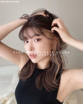 Tóc nhuộm hidden nhẹ nhàng style Hàn Quốc, học nghề tóc - Tiệp Nguyễn Hair Salon
