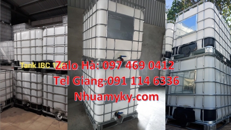 Bồn nhựa 1000 lít, bồn đựng hóa chất IBC, Tank 1000 lít, bồn ibc nhập khẩu, thùng ibc 1000l, bồn nhự