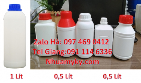 Chai nhựa 100 ml đựng hóa chất, chai 100 ml đựng dung môi, Chai nhựa 50 ml đựng hóa chất, chai 50 ml