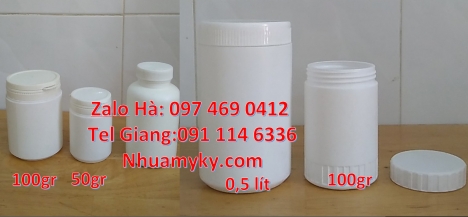 hũ 100 gram đựng nông sản Hũ 50 gr, hũ 50gr, hũ pet 200g, hũ nhựa đựng gia vị 200gr, hũ 250 gram đựn