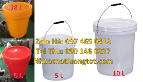 Vỏ thùng đựng sơn 22 lít, Xô nhựa 22l đựng sơn, vỏ thùng sơn 1l, Thùng nhựa, Thùng nhựa 19l giá