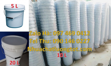 Vỏ thùng đựng sơn 22 lít, Xô nhựa 22l đựng sơn, vỏ thùng sơn 1l, Thùng nhựa, Thùng nhựa 19l giá