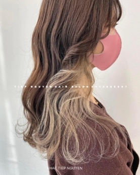 Nhuộm hidden cuốn hút, tóc hidden màu khói, học nghề tóc  - Tiệp Nguyễn Hair Salon