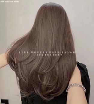 Tóc nhuộm hidden cho nàng mặt tròn cá tính, học nghề tóc - Tiệp Nguyễn Hair Salon