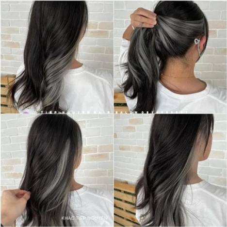 Nhuộm hidden, tóc xoăn lơi cá tính cho nữ, học nghề tóc - Tiệp Nguyễn Hair Salon