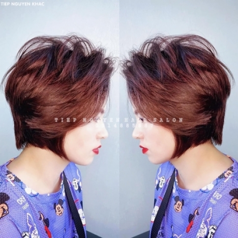 Nhuộm hidden màu nâu sữa tôn da, học nghề tóc - Tiệp Nguyễn Hair Salon